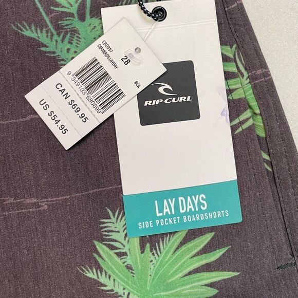 Rip Curl Lay Days Side Pockets BoardShorts Shorts Men Size 28 Multicolor NWT - Picture 5 of 8